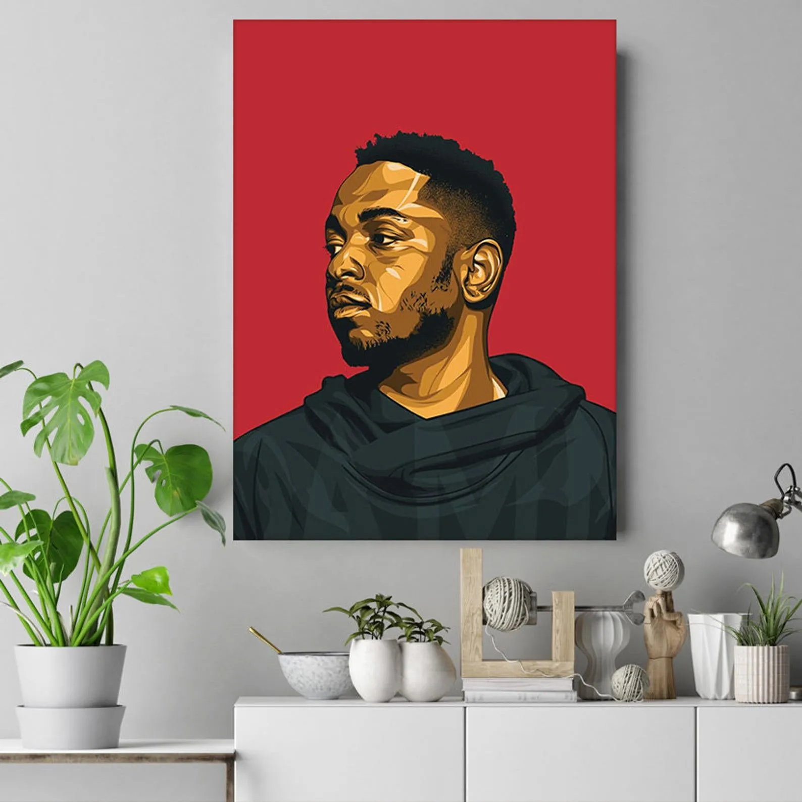 Kendrick Lamar Poster, Custom Music Print, Music Poster, Custom Canvas, Home Decor, Wall Hangings, Pop Music, Hip Hop