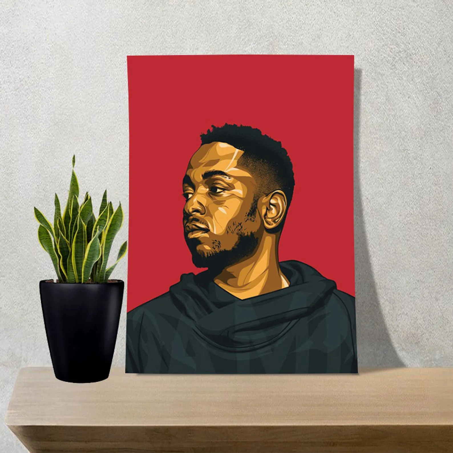Kendrick Lamar Poster, Custom Music Print, Music Poster, Custom Canvas, Home Decor, Wall Hangings, Pop Music, Hip Hop
