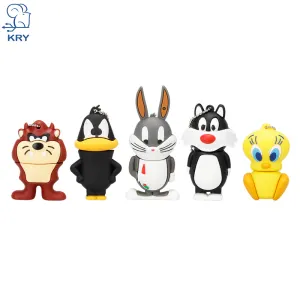 KRY Cartoon Cat Duck Rabbit Lion USB Flash Drive 2.0 4GB 8GB 16GB 32GB 64GB Creative USB Flash Drive Pendrive Free Shipping