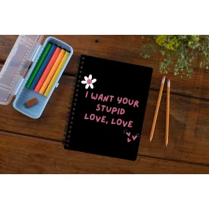 Lady Gaga Notebook - Stupid Love