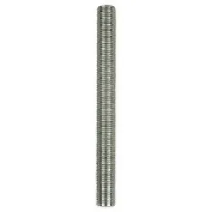 Lamp Nipple, Zinc-Plated, 1/8 IP, 4-In.