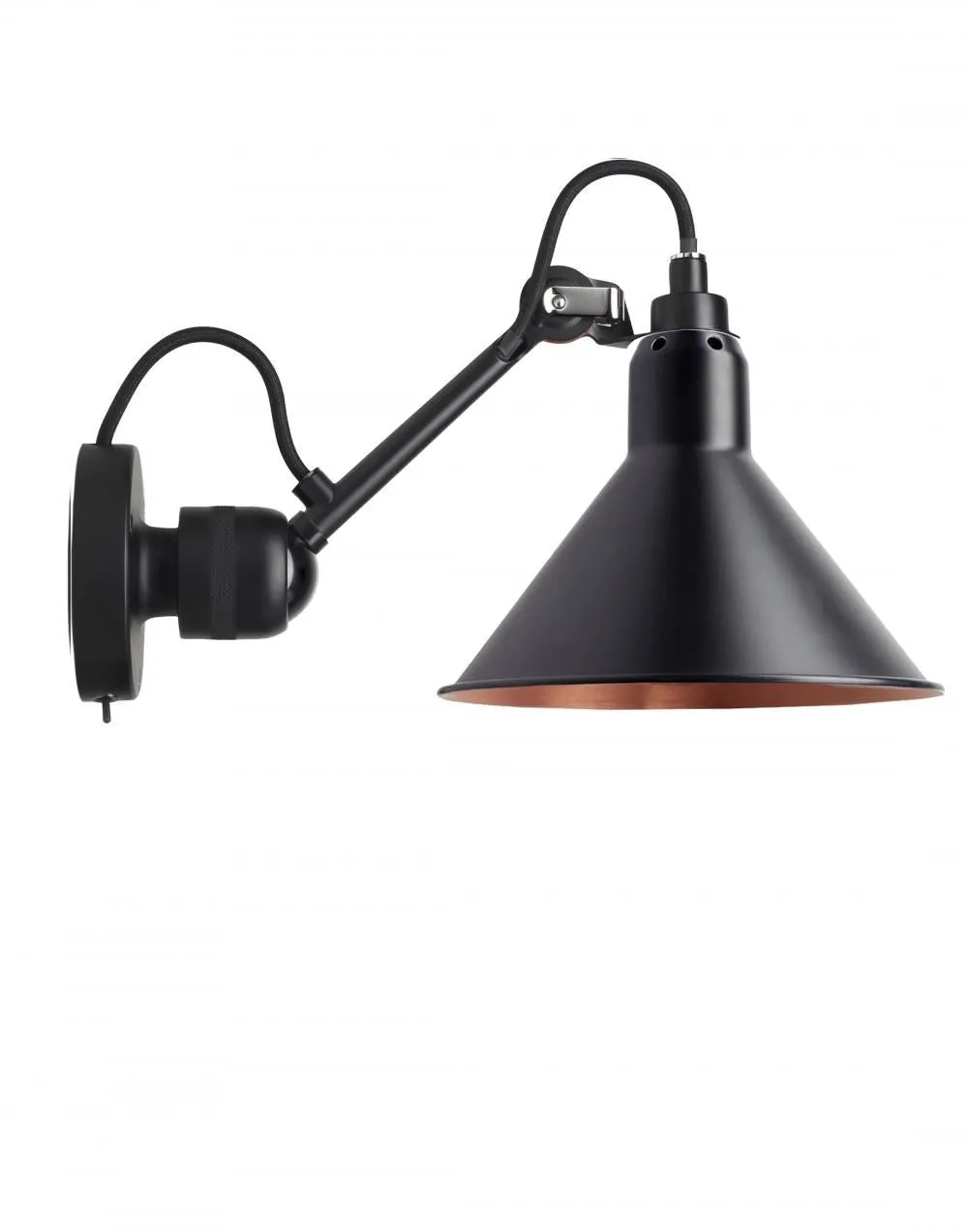 Lampe Gras 304 Small Wall Light - Black Arm
