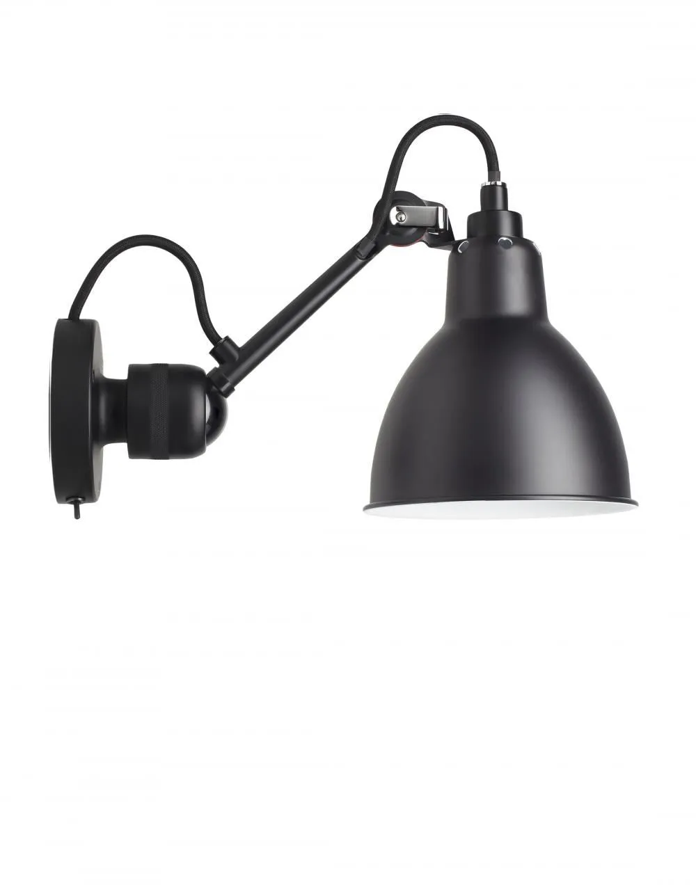 Lampe Gras 304 Small Wall Light - Black Arm