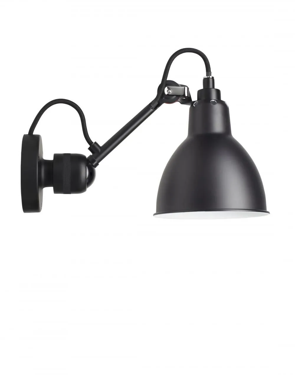 Lampe Gras 304 Small Wall Light - Black Arm