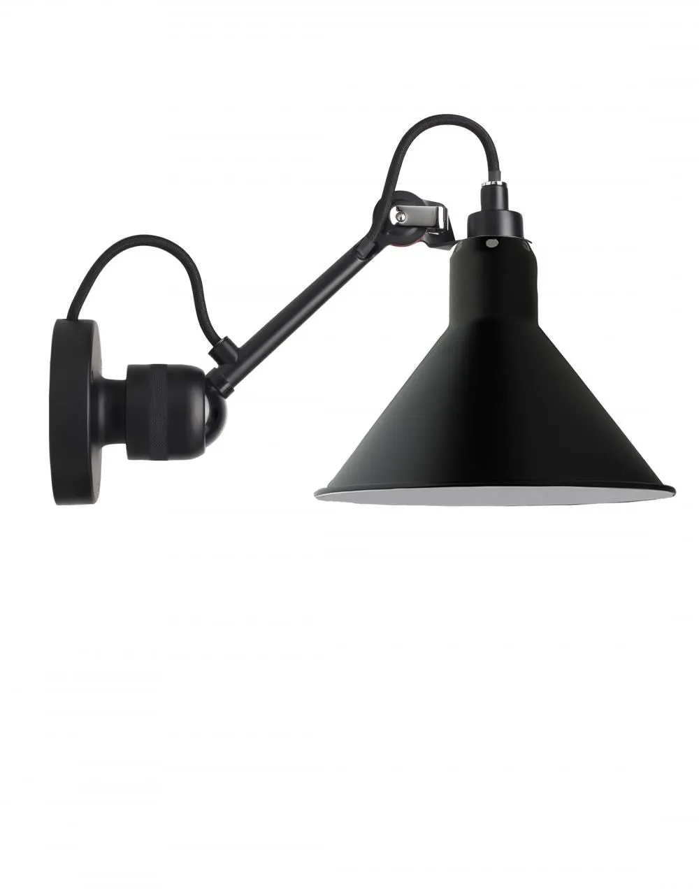 Lampe Gras 304 Small Wall Light - Black Arm