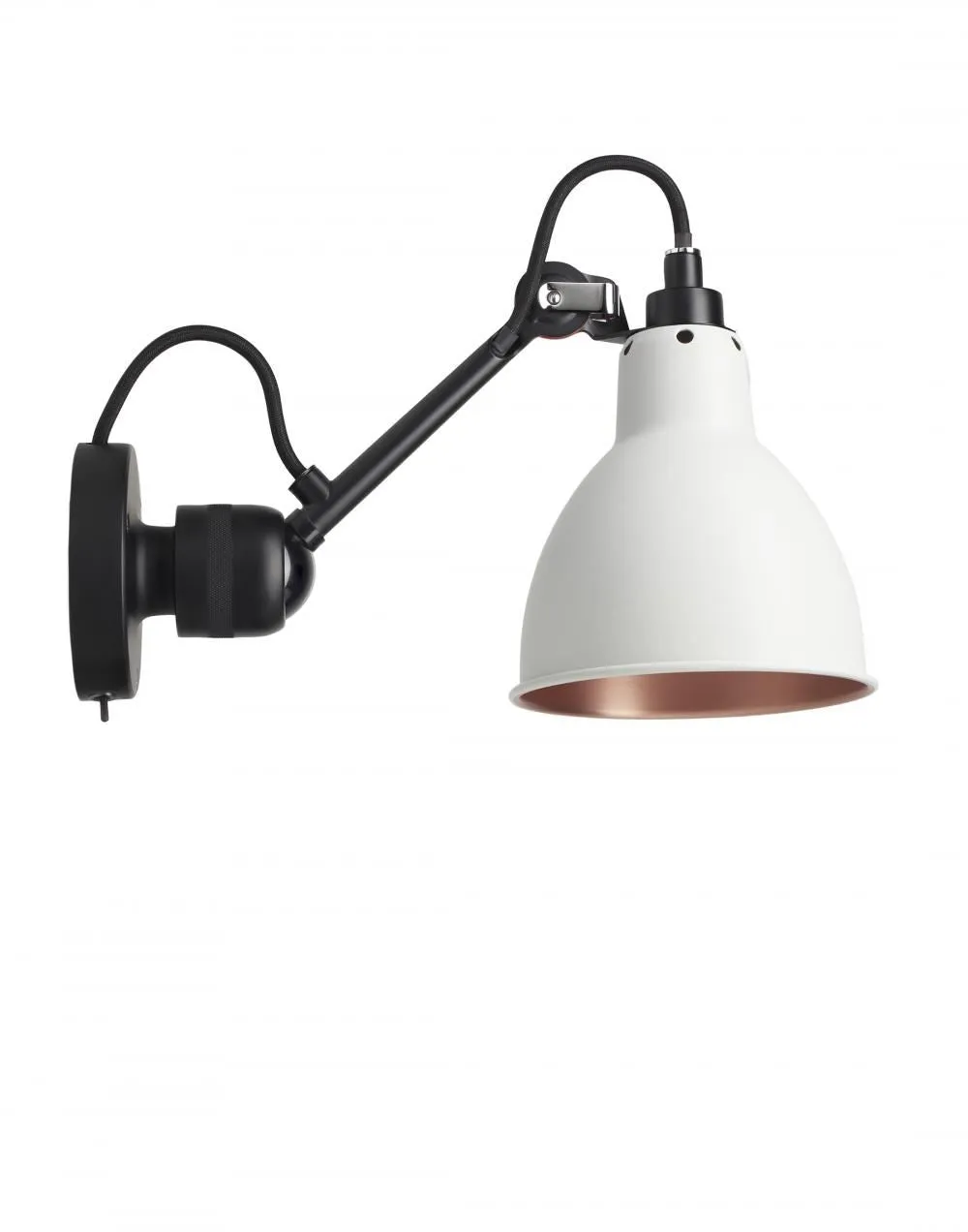 Lampe Gras 304 Small Wall Light - Black Arm