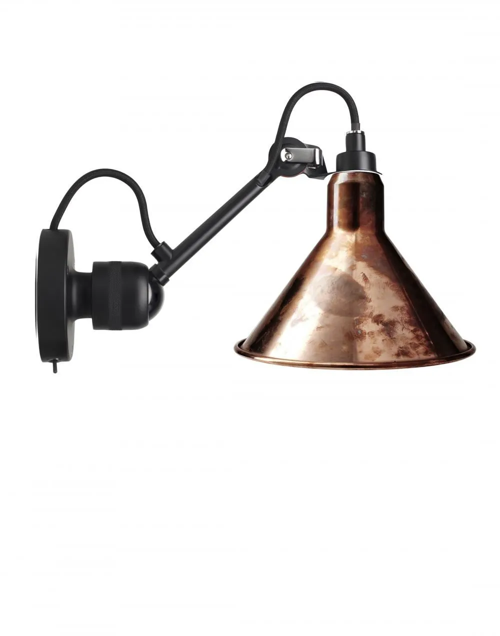 Lampe Gras 304 Small Wall Light - Black Arm