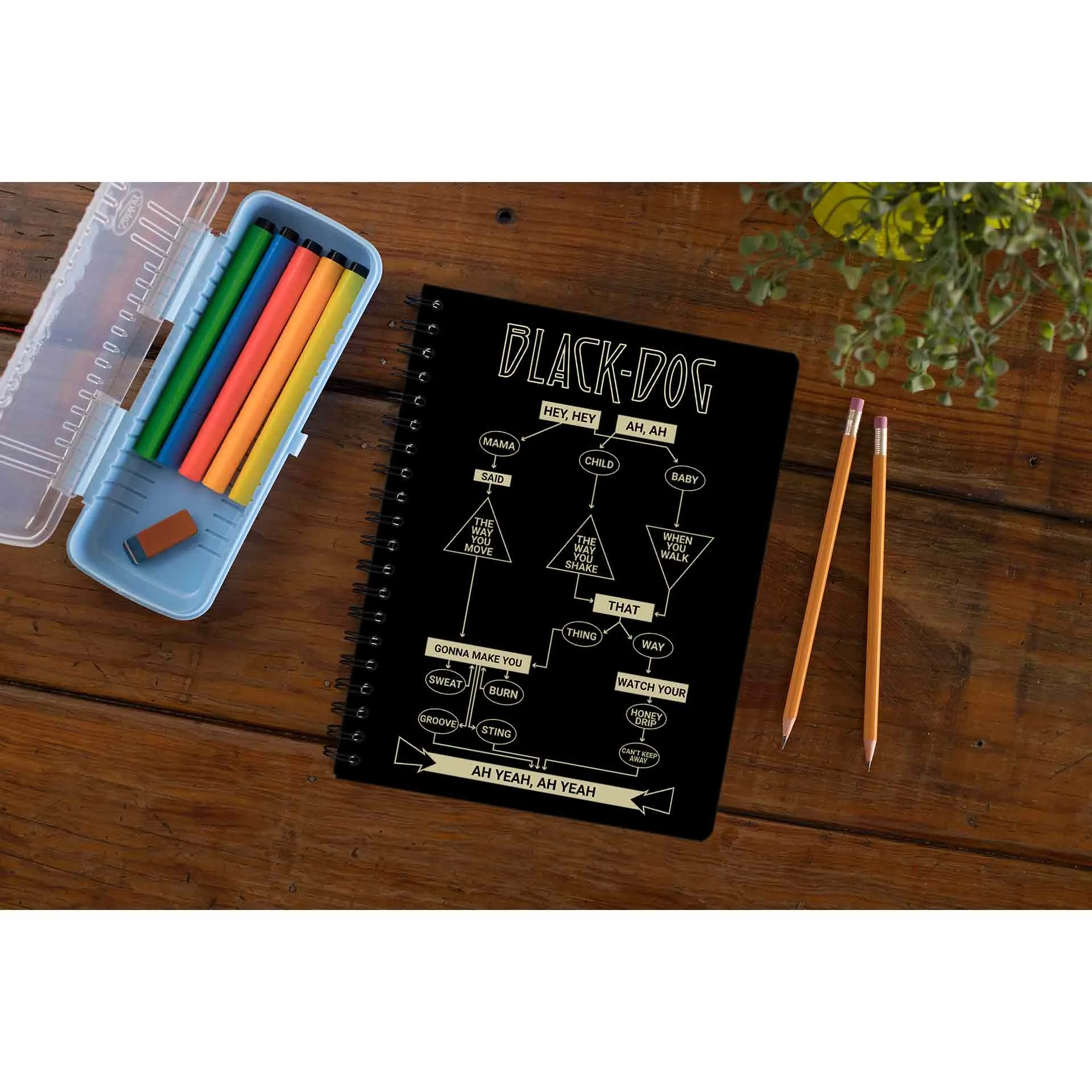 Led Zeppelin Notebook - Black Dog Rhapsody