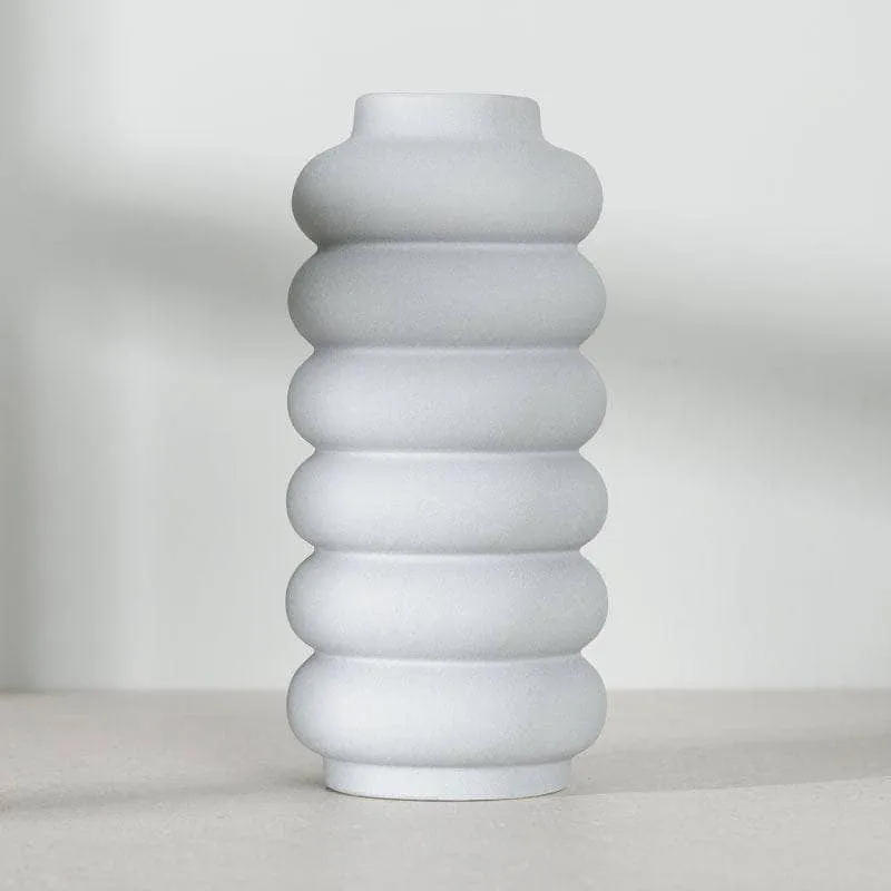 Light Grey Bubble Vase - 29.5cm
