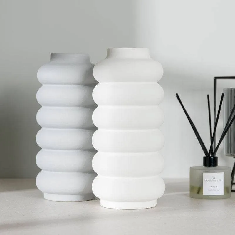 Light Grey Bubble Vase - 29.5cm