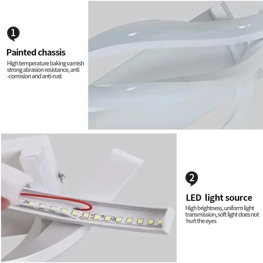 LuminousSpiral Curved Design Modern LED Wall Lamps