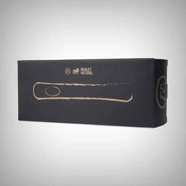 Marley Natural Black Walnut Rolling Tray & Smoked Glass Steamroller Bundle