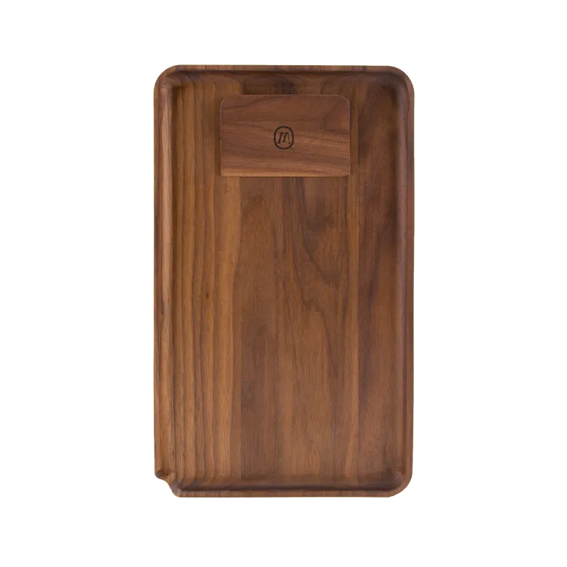 Marley Natural Black Walnut Rolling Tray