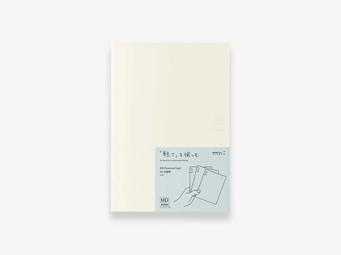 Midori  MD Notebook Light A5 Grid 3-pack