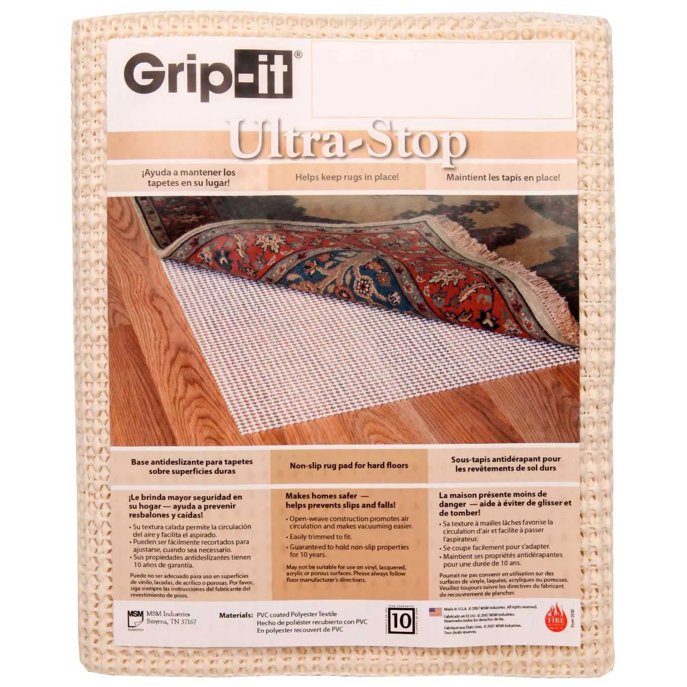 Minuteman Rectangular Wool Cocoa Hearth Rug