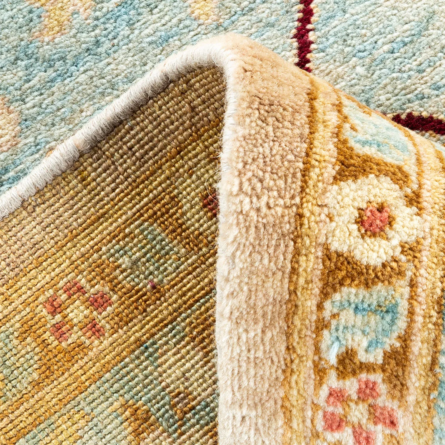 Multicolored Traditional Wool Rug - 6'2" x 8'10"