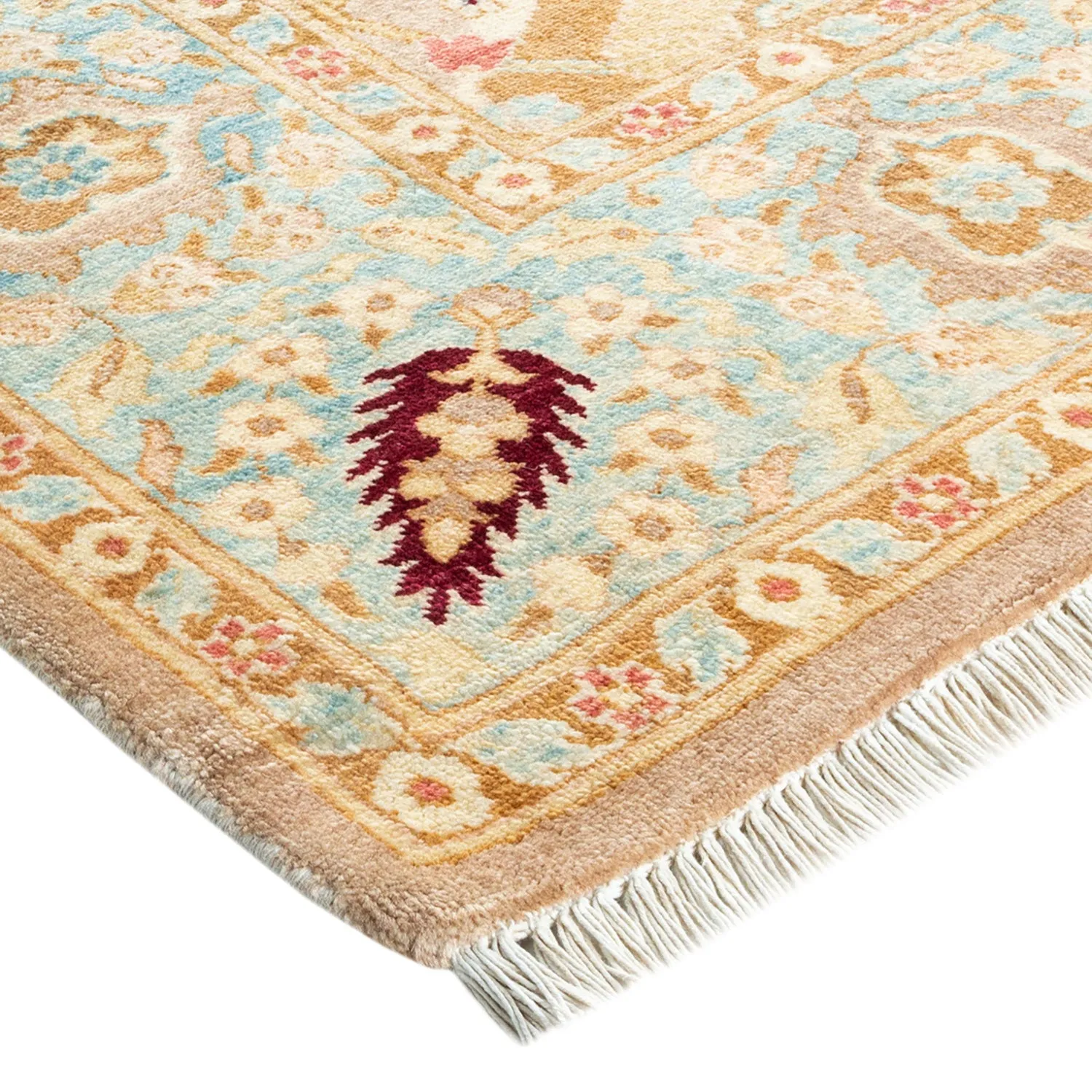 Multicolored Traditional Wool Rug - 6'2" x 8'10"