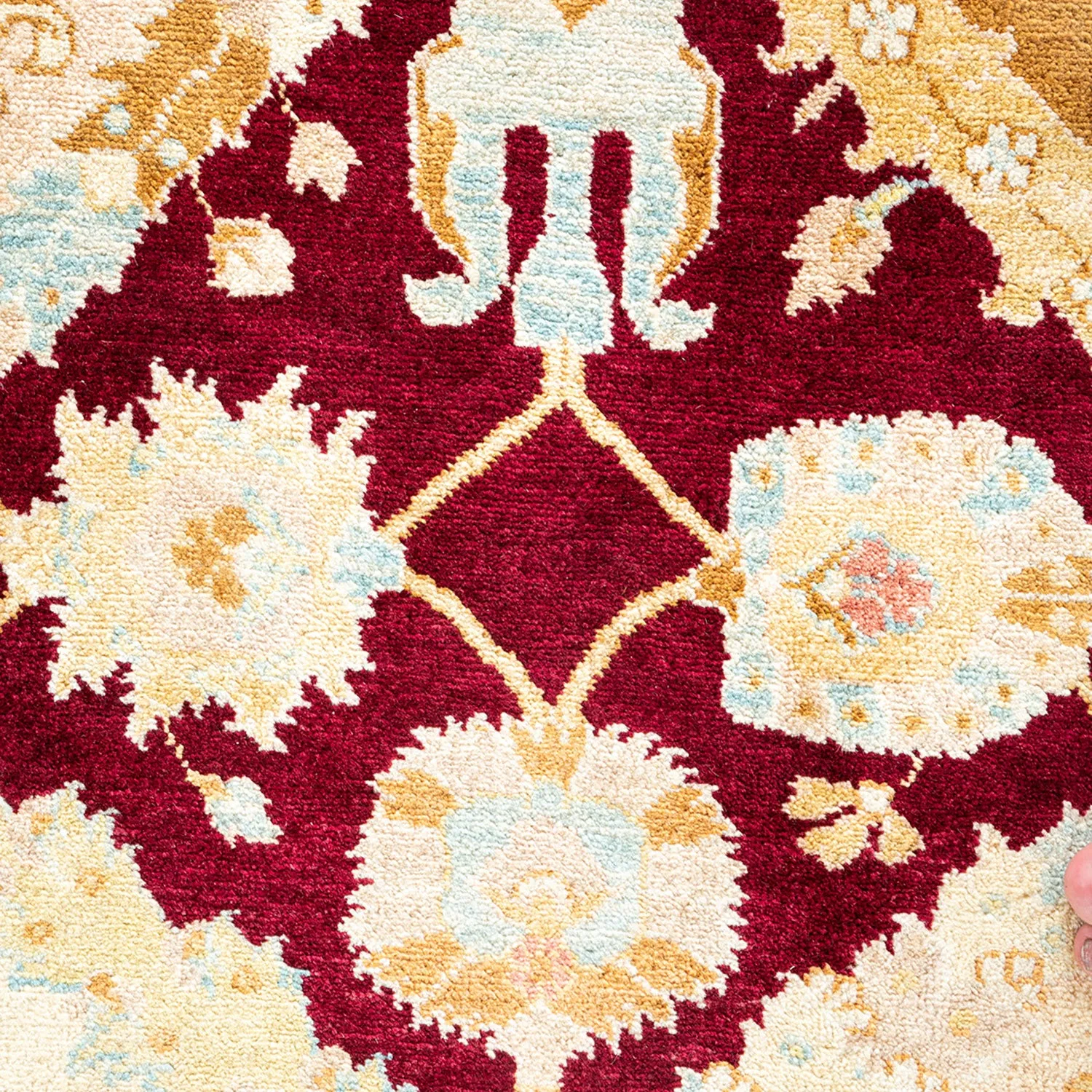 Multicolored Traditional Wool Rug - 6'2" x 8'10"