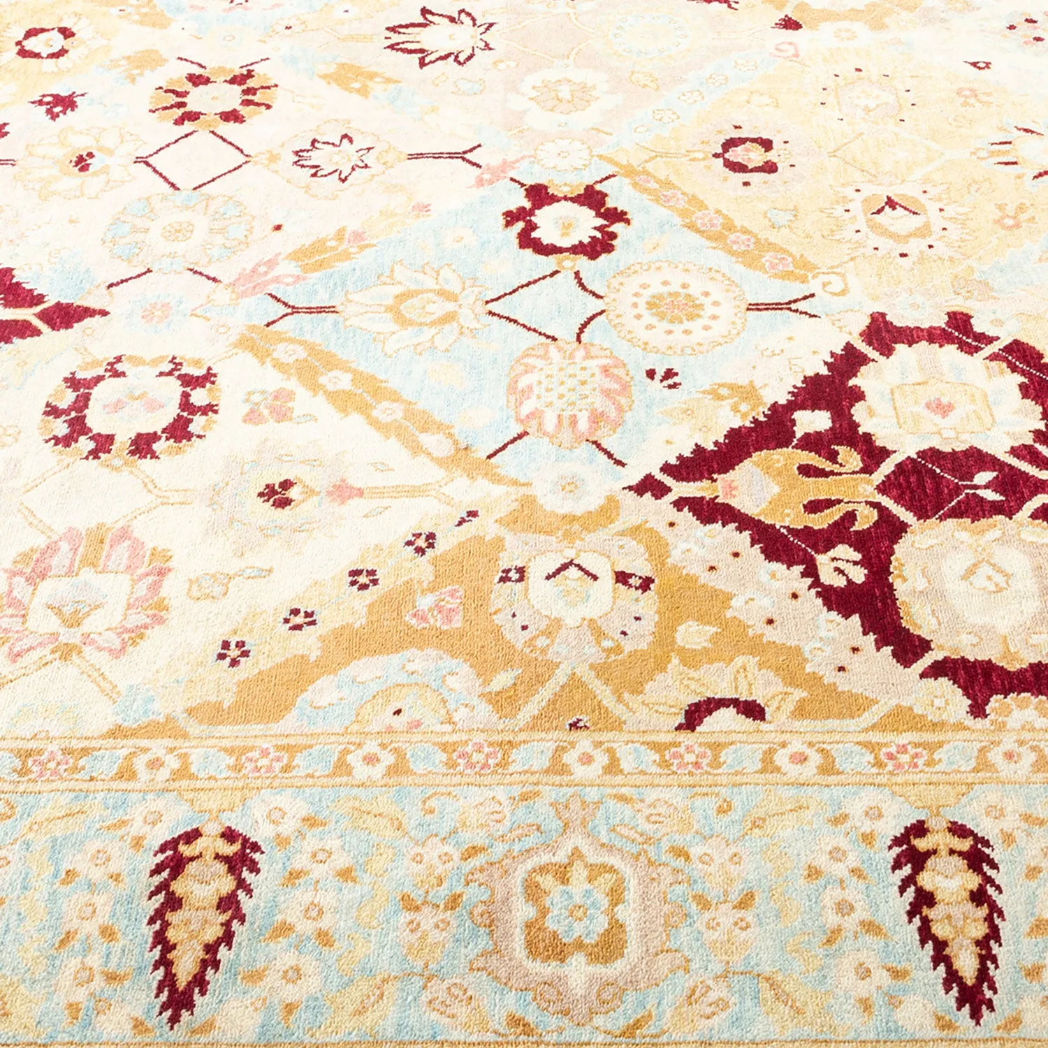 Multicolored Traditional Wool Rug - 6'2" x 8'10"