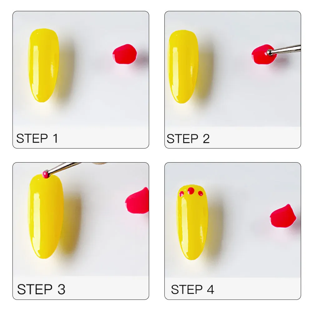 Nail Art Dotting Pen 5 Pcs Set VN1014