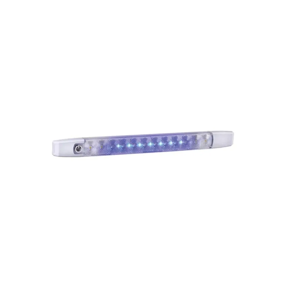 Narva 87538WBBL 12V IP66 Rated Dual Colour (White/Blue) LED Strip Lamp with Touch Switch