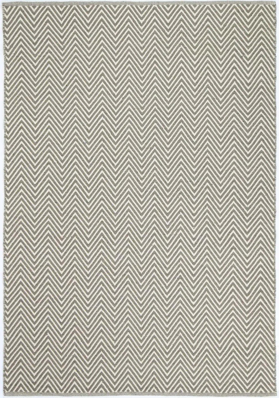 Natura Wool Fog Beige Chevron Rug 120x170 cm