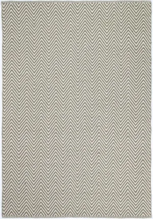 Natura Wool Fog Beige Chevron Rug 120x170 cm