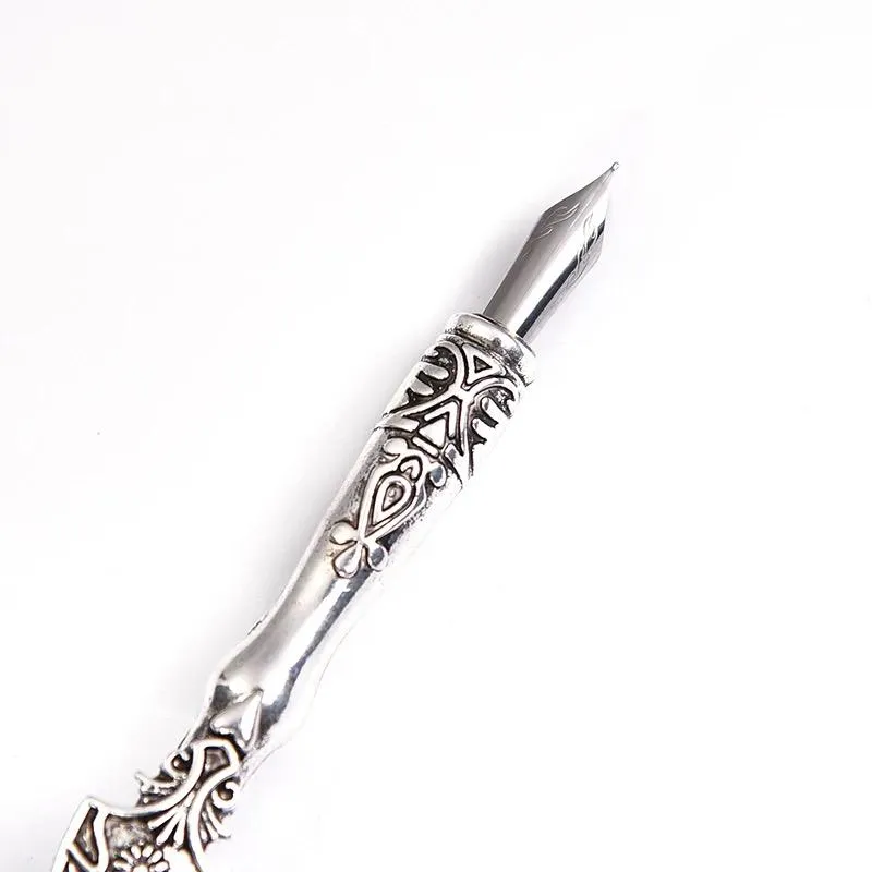 Natural Orange Tipped Lady Amherst Pheasant Retro Feather Calligraphy Dip Quill Pen