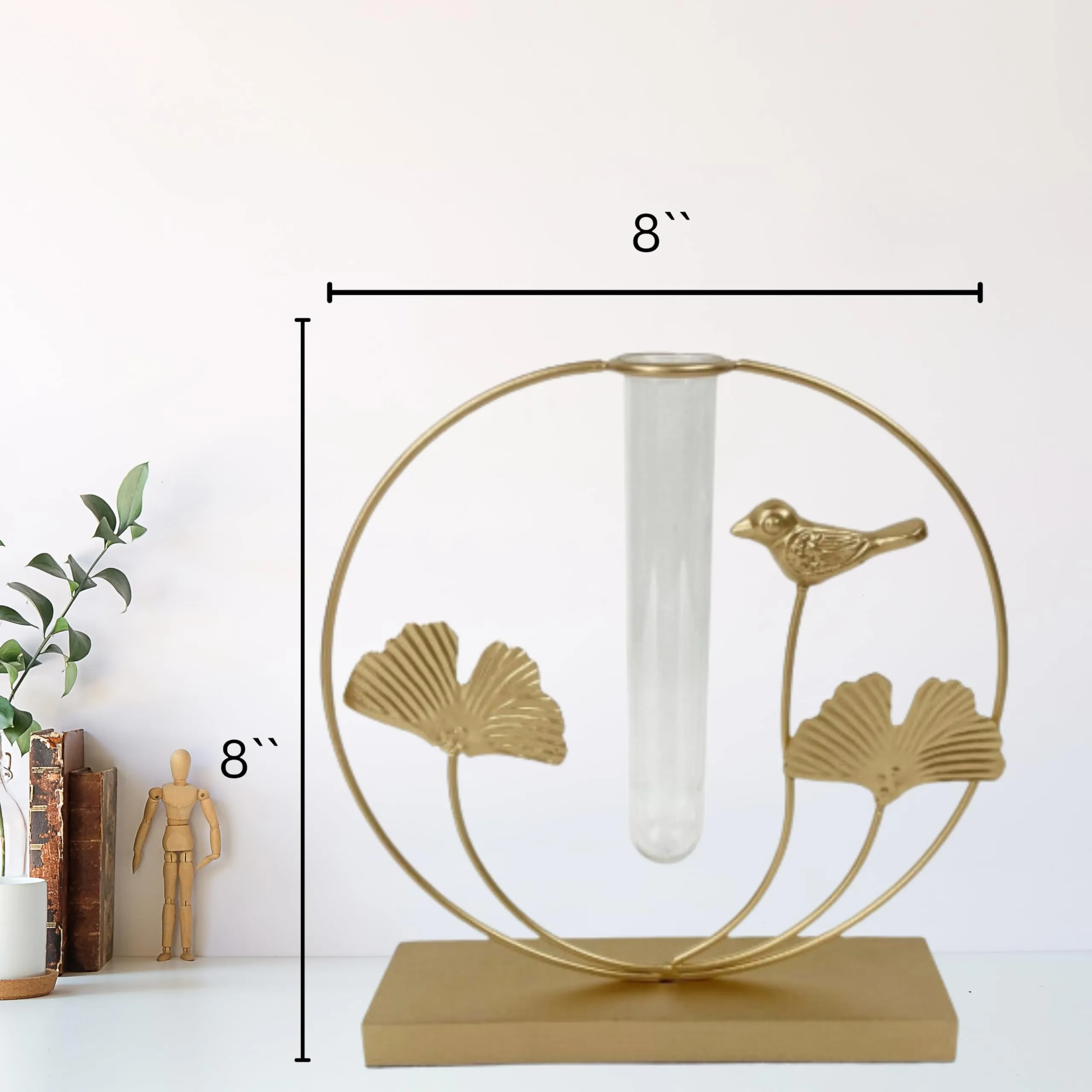 Nature at Homes - Blossom Sphere Test Tube Vase for Flowers Plants Home Decor Living Room Bedroom Hall Kitchen Office Table Top Desk Centerpiece Decoration Gifting Items