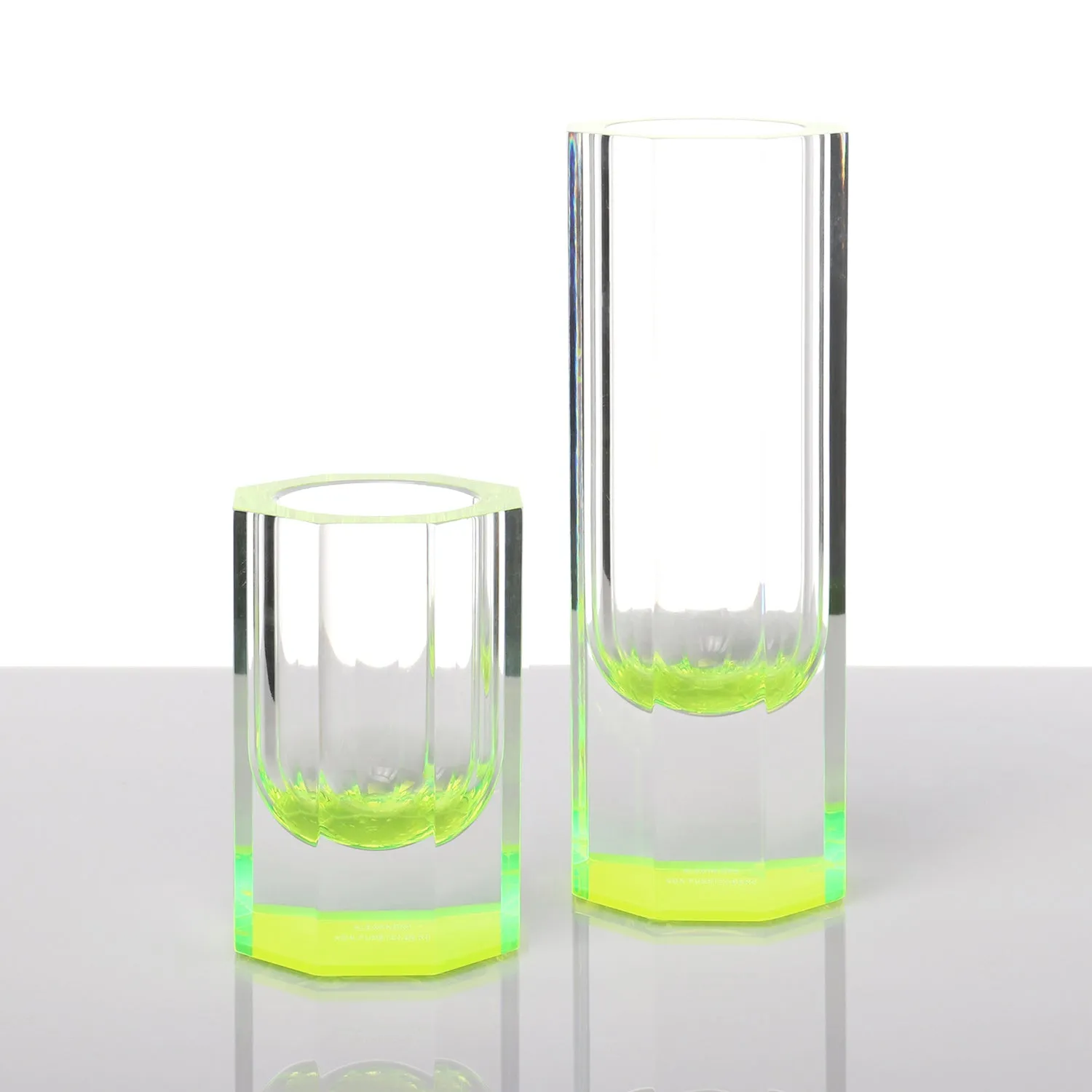 Neon Green Bolt Vase