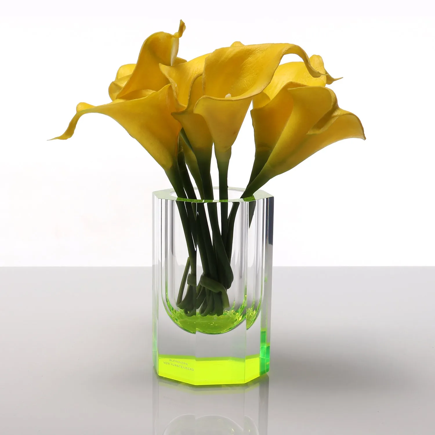 Neon Green Bolt Vase