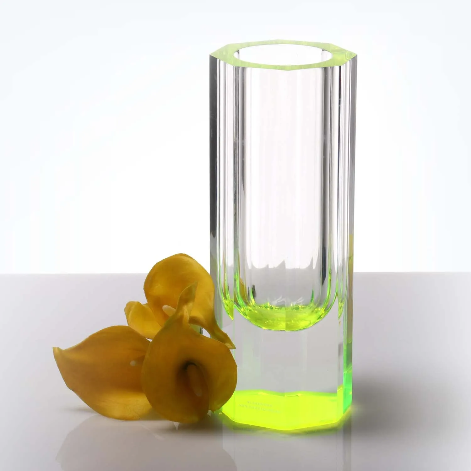 Neon Green Bolt Vase