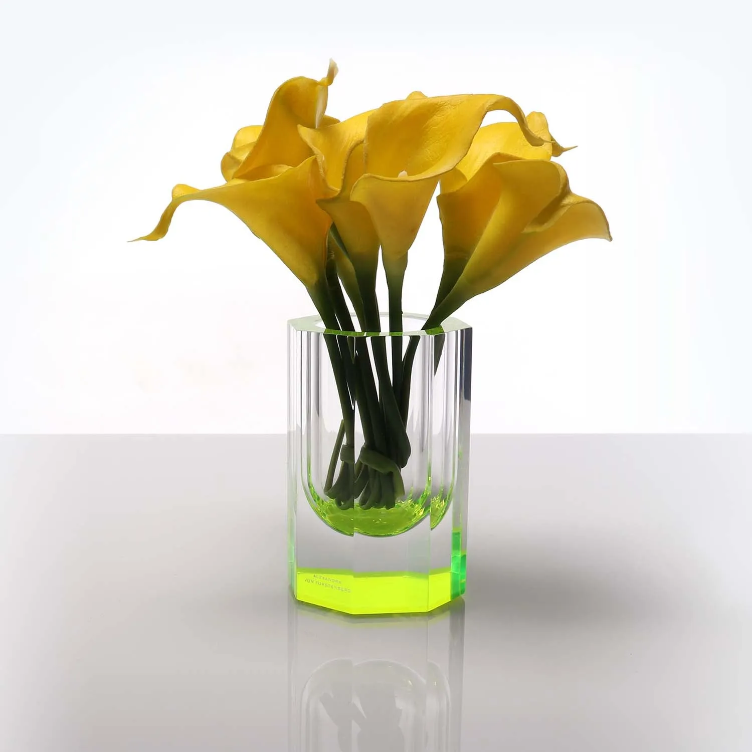 Neon Green Bolt Vase