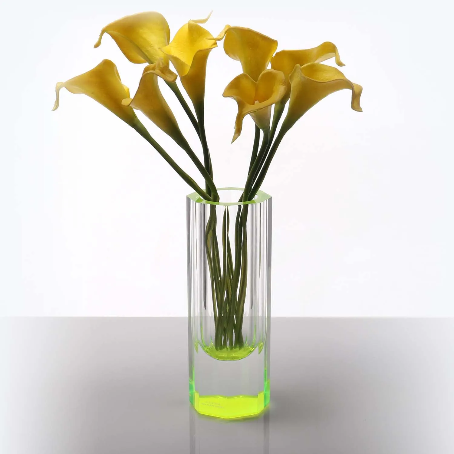 Neon Green Bolt Vase