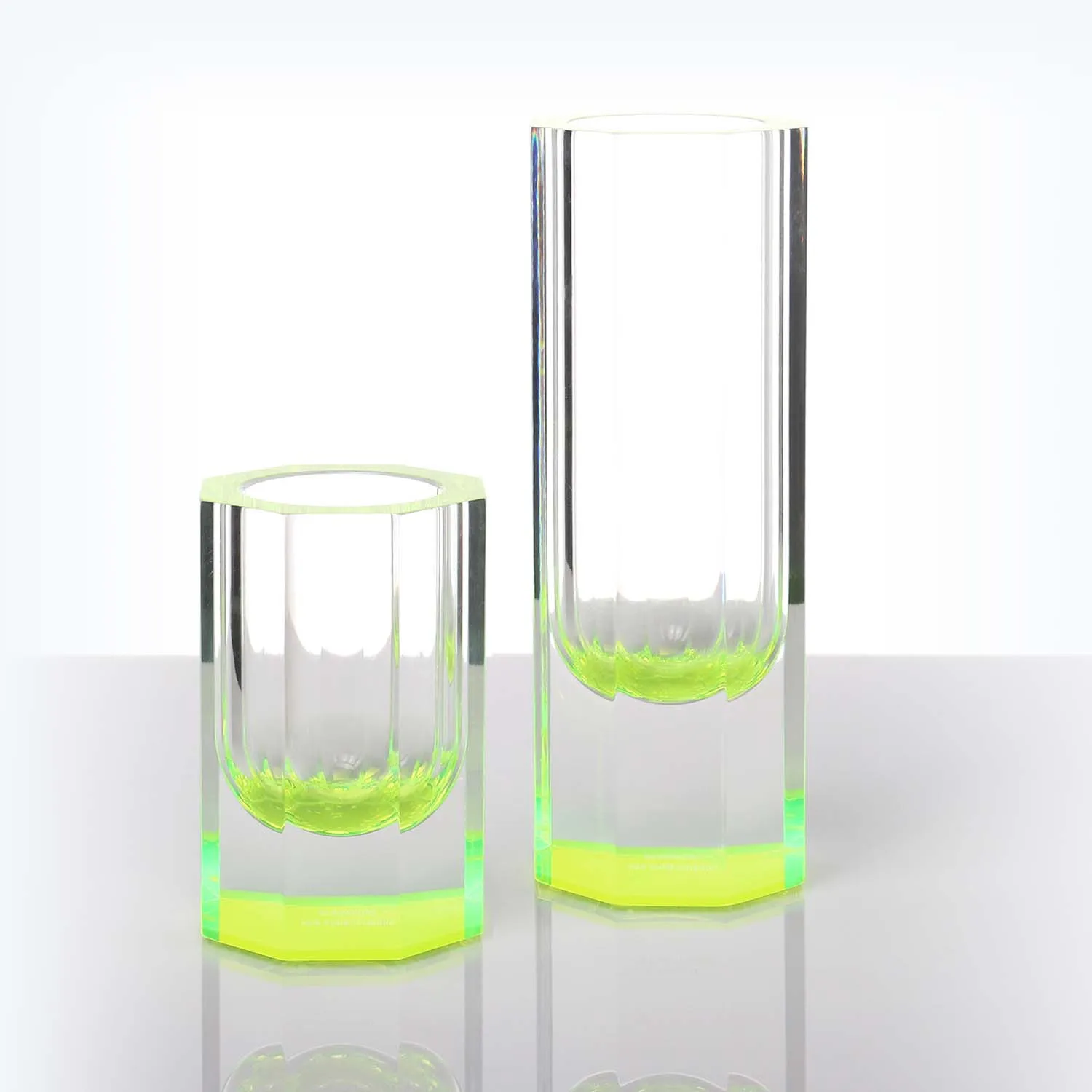Neon Green Bolt Vase
