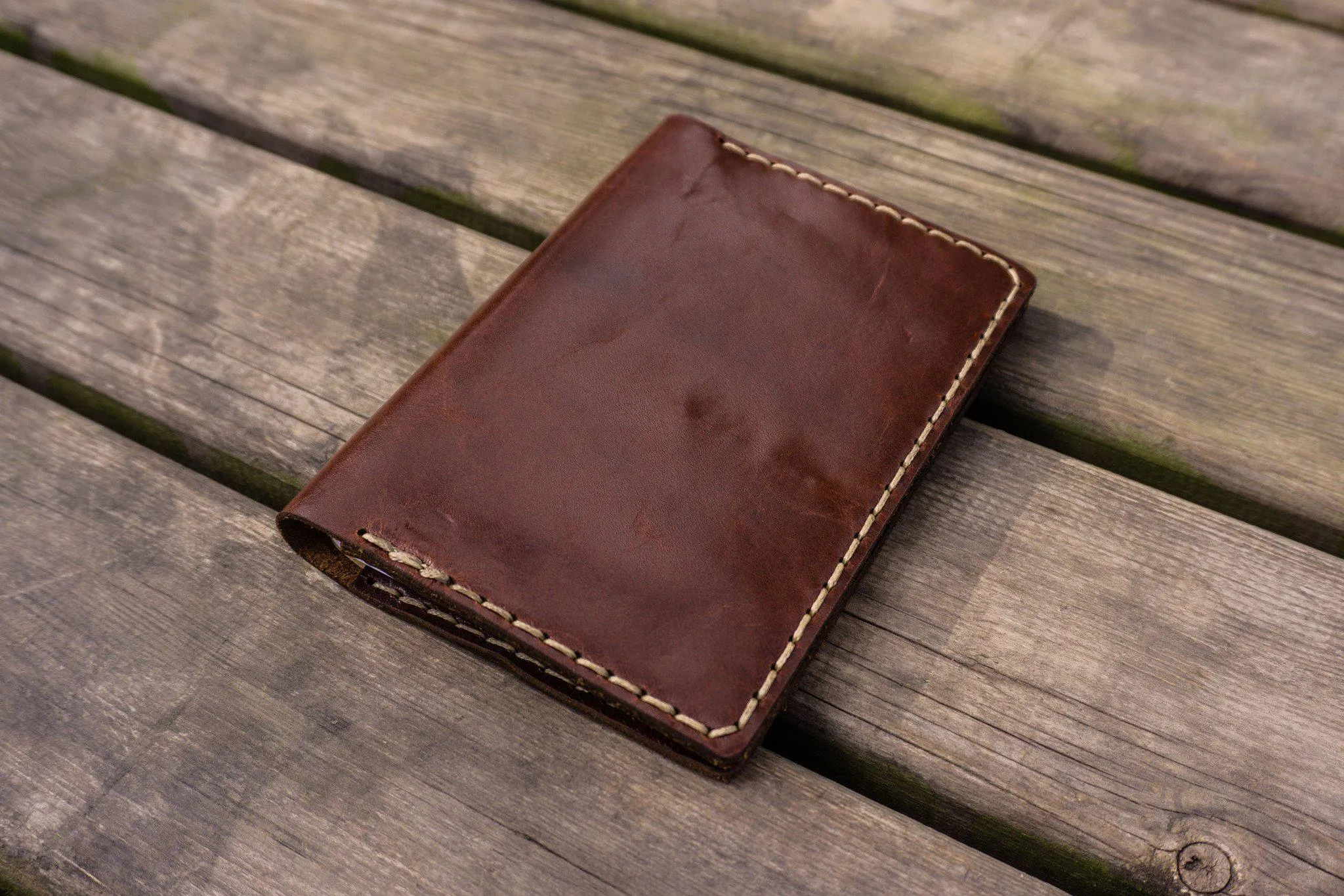 No.44 Personalized Leather Field Notes Cover - Brown