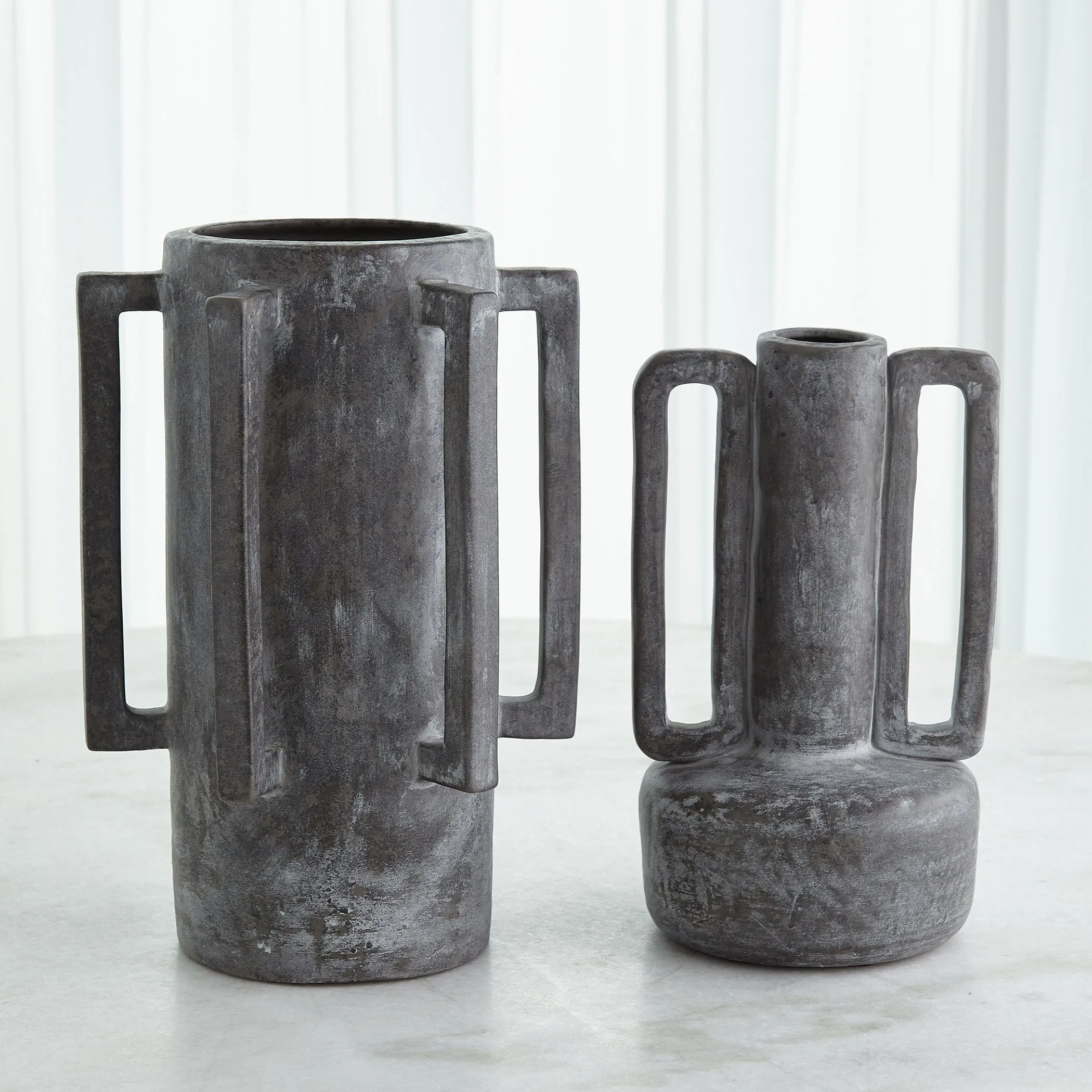 NORMANDIE AND BRETAGNE VASE COLLECTION - (Dark Grey)