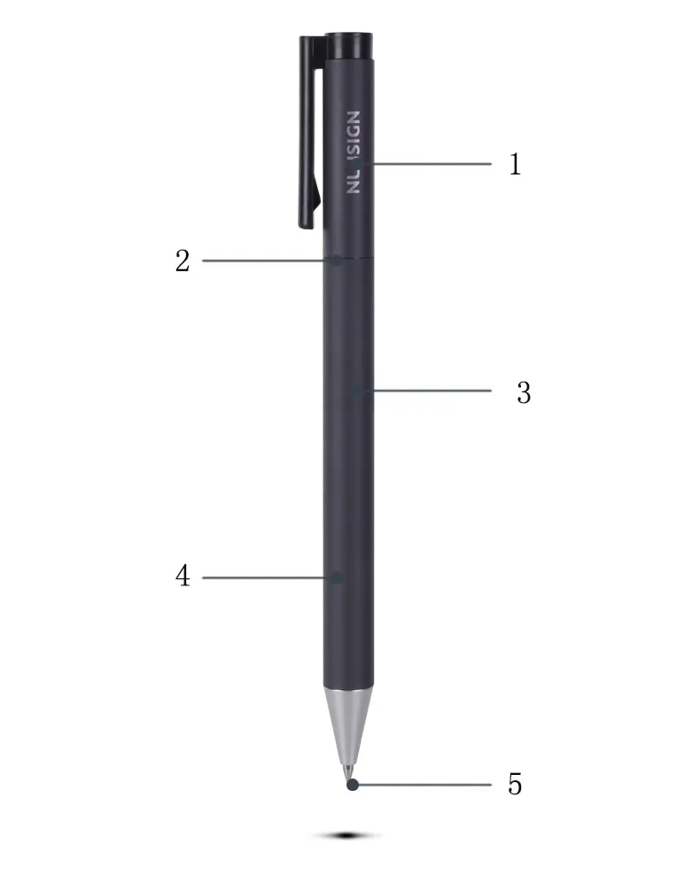 NU SIGN Metal tip Gel Pen 0.5mm (Black ink)