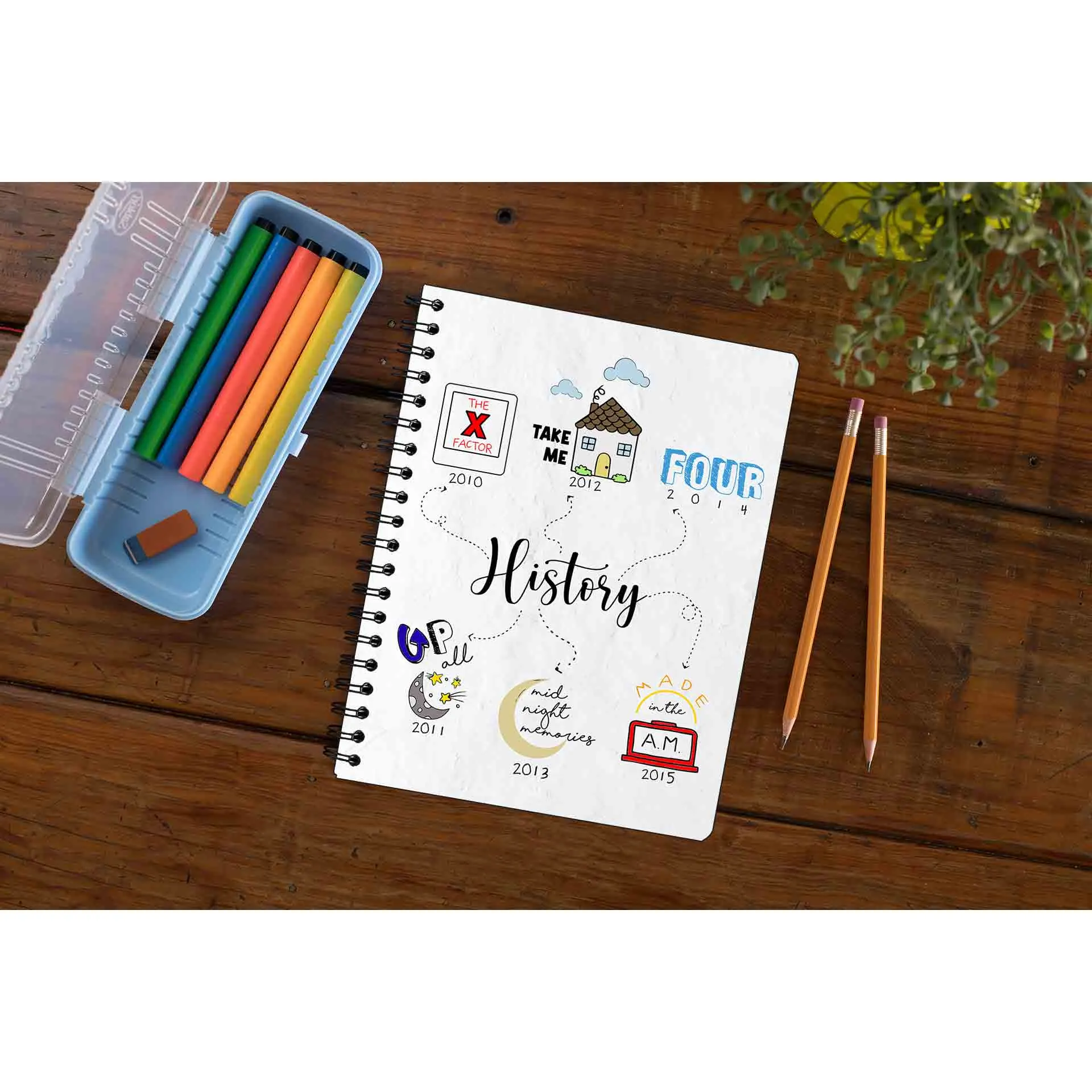One Direction Notebook - History