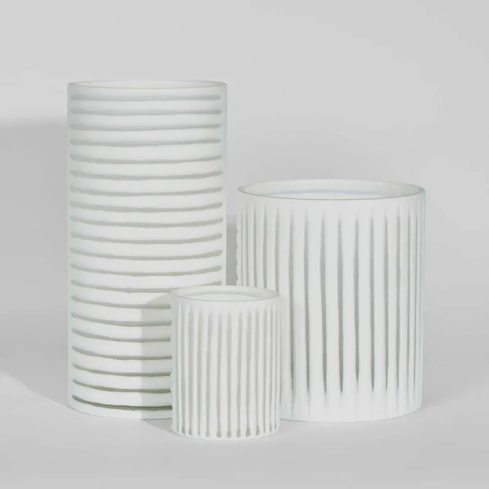 Opaque Stripe Vase