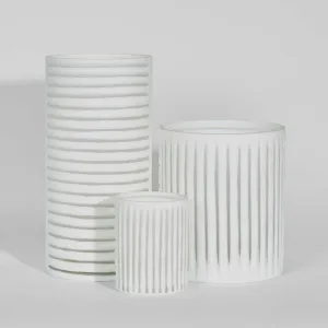 Opaque Stripe Vase