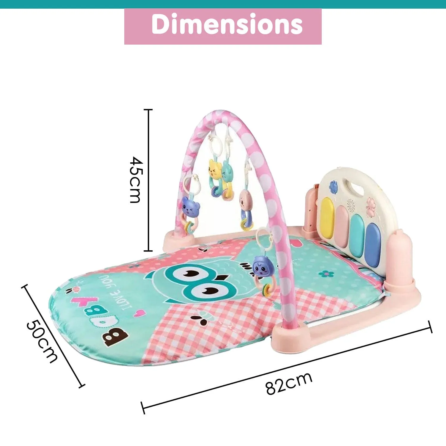 Owl Blue Piano Activity Gym