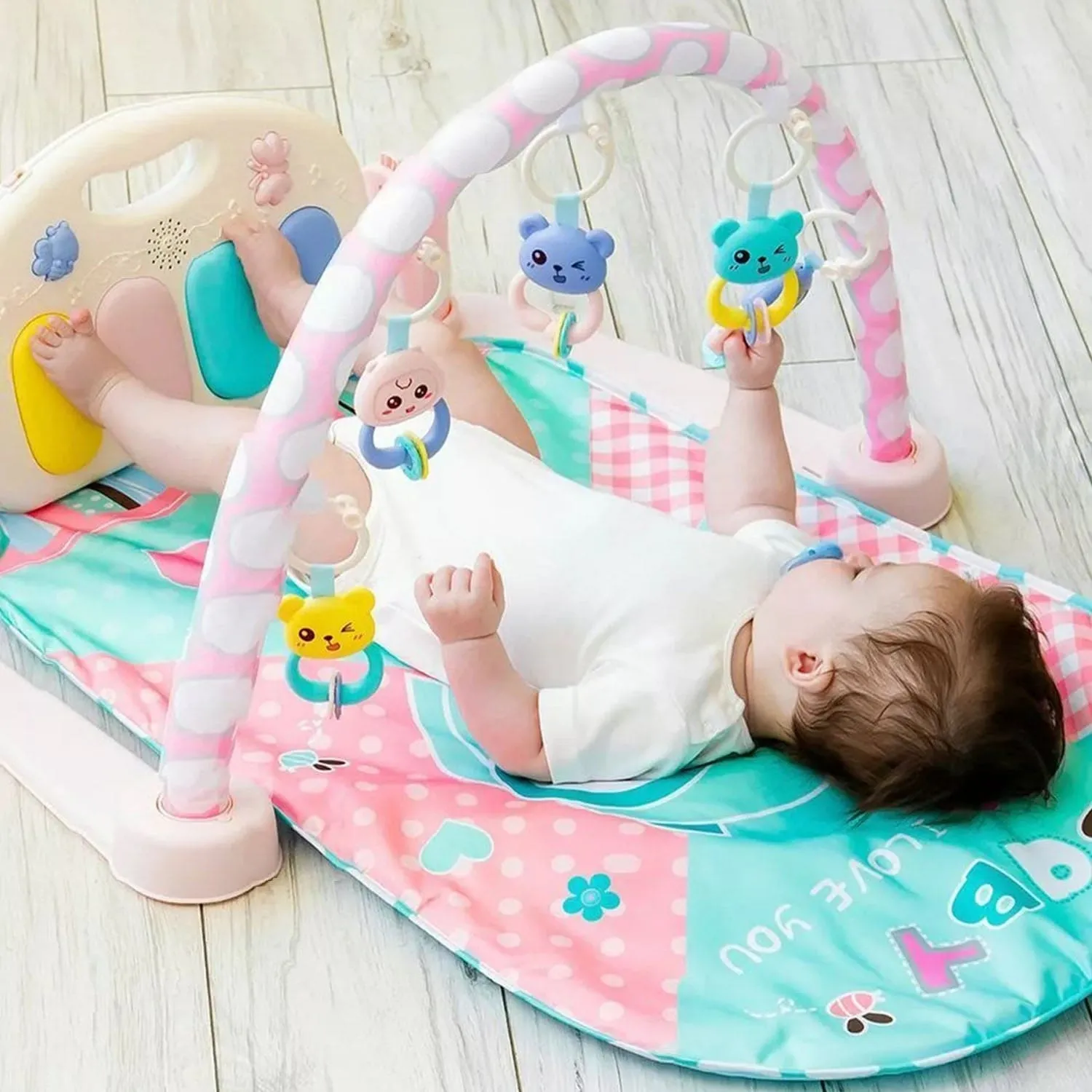 Owl Blue Piano Activity Gym