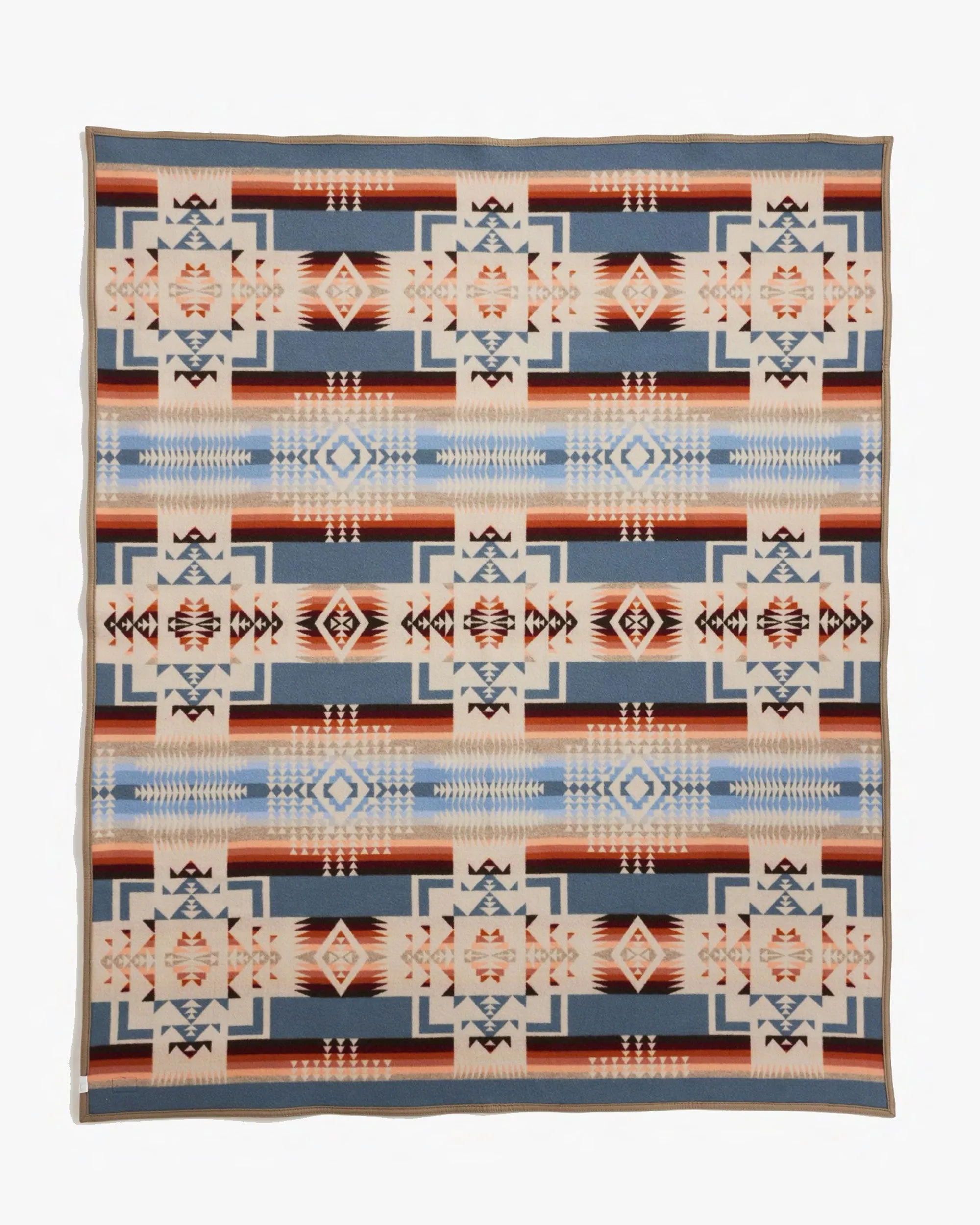 Pendleton Chief Joseph Jacquard Robe Blanket - Rosewood