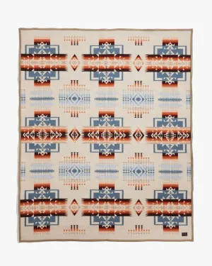 Pendleton Chief Joseph Jacquard Robe Blanket - Rosewood