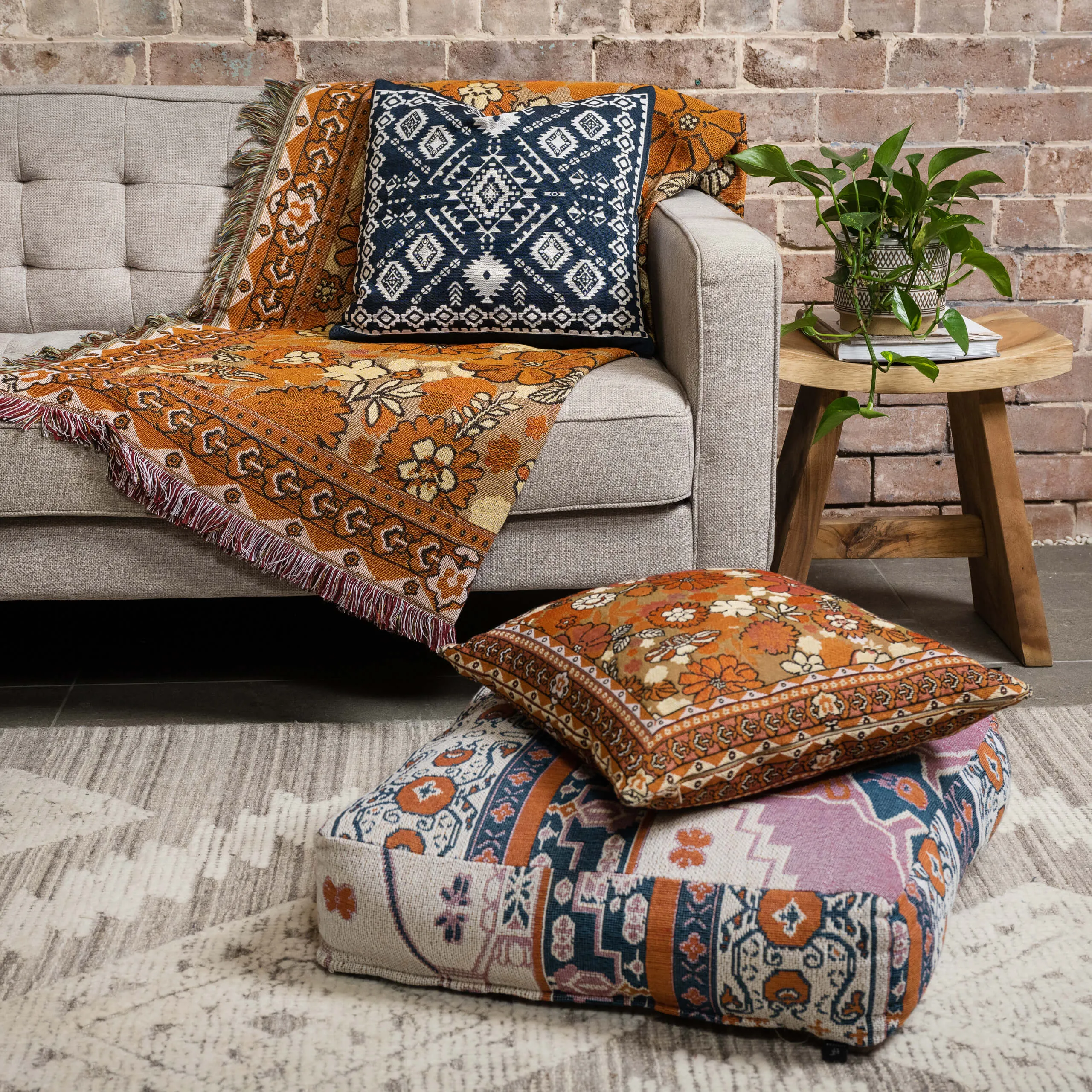 'Penny Lane' Woven Cushion Cover