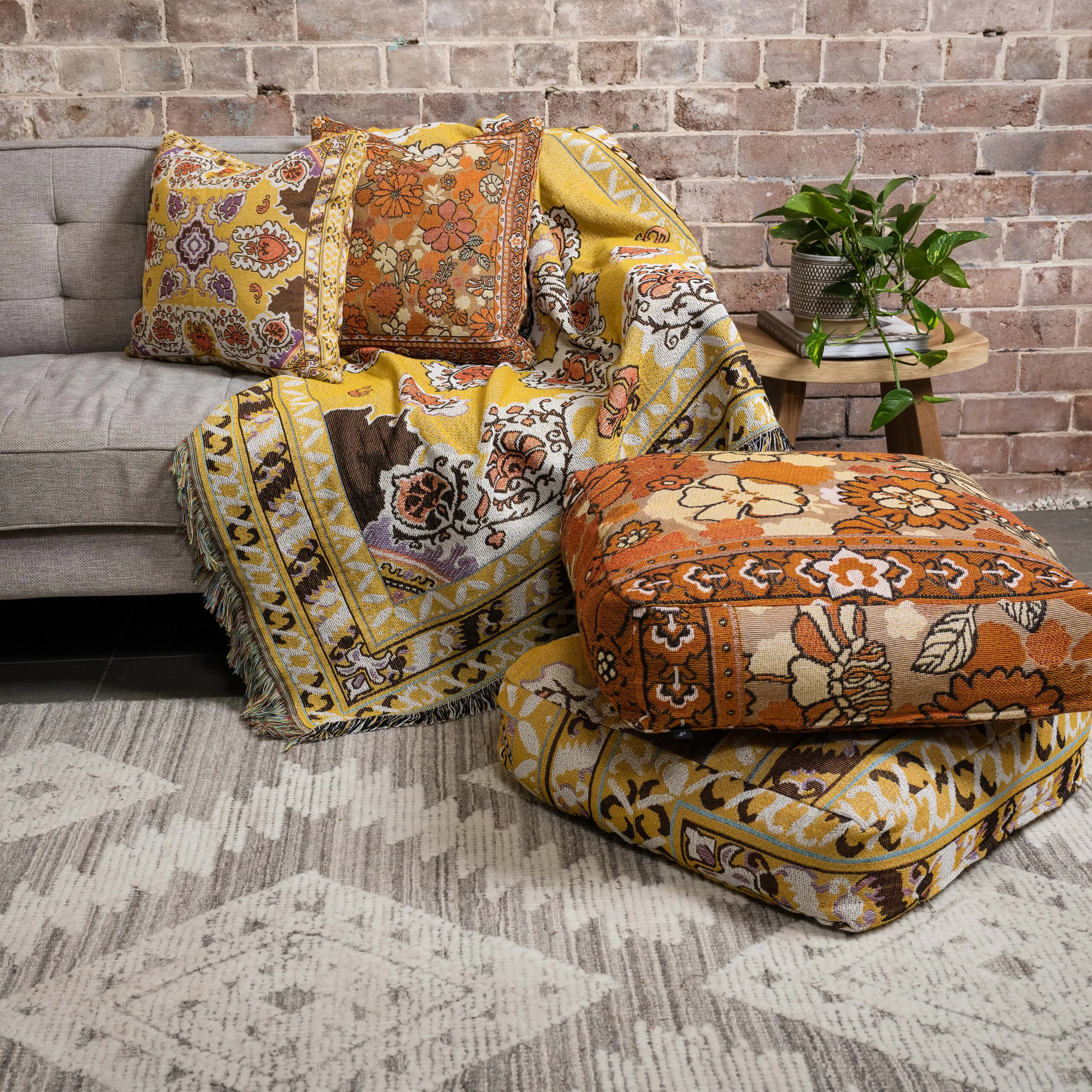 'Penny Lane' Woven Cushion Cover