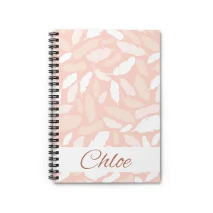 Personalized Notebook - Boho Feather