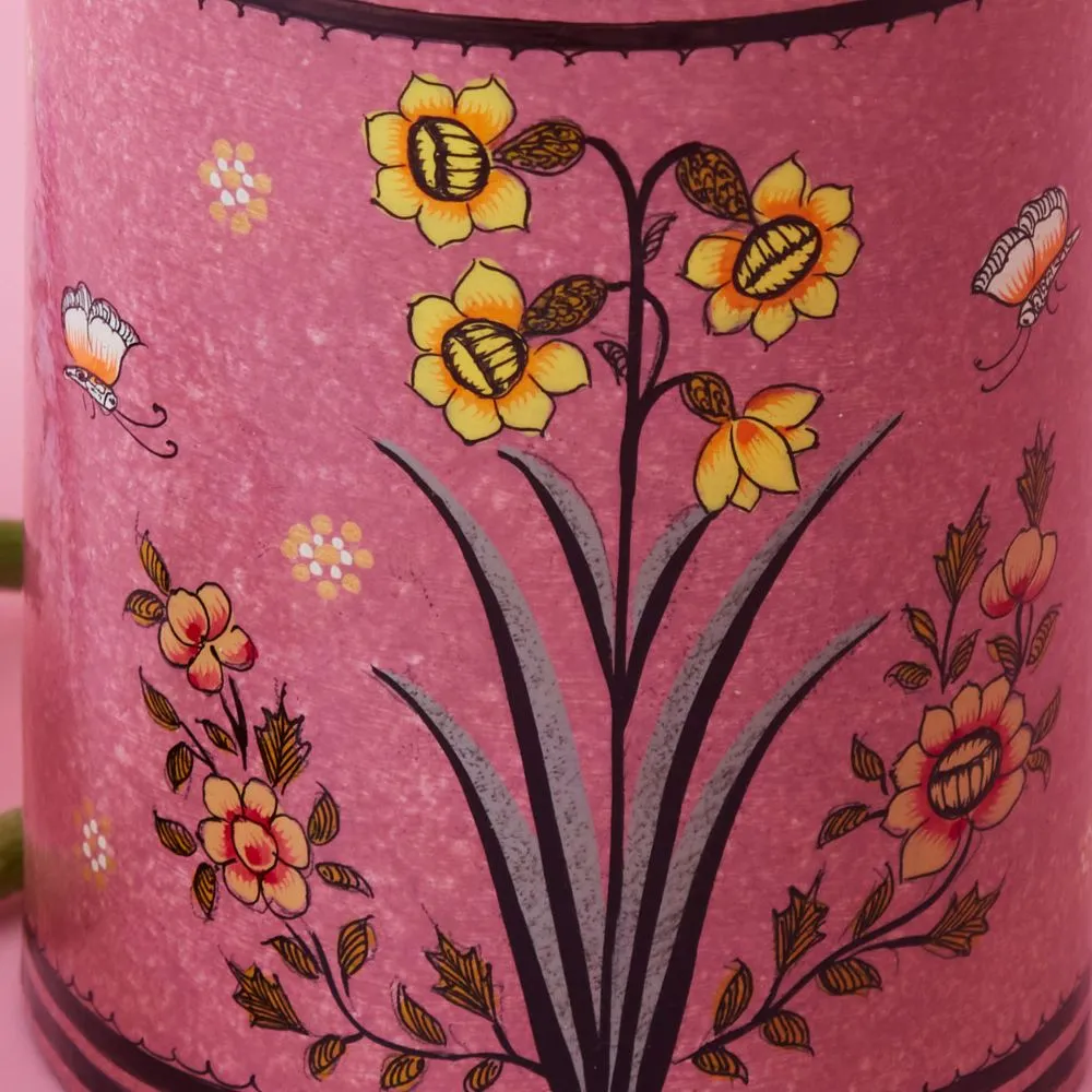 Pink Butterfly Pen Brush Holder