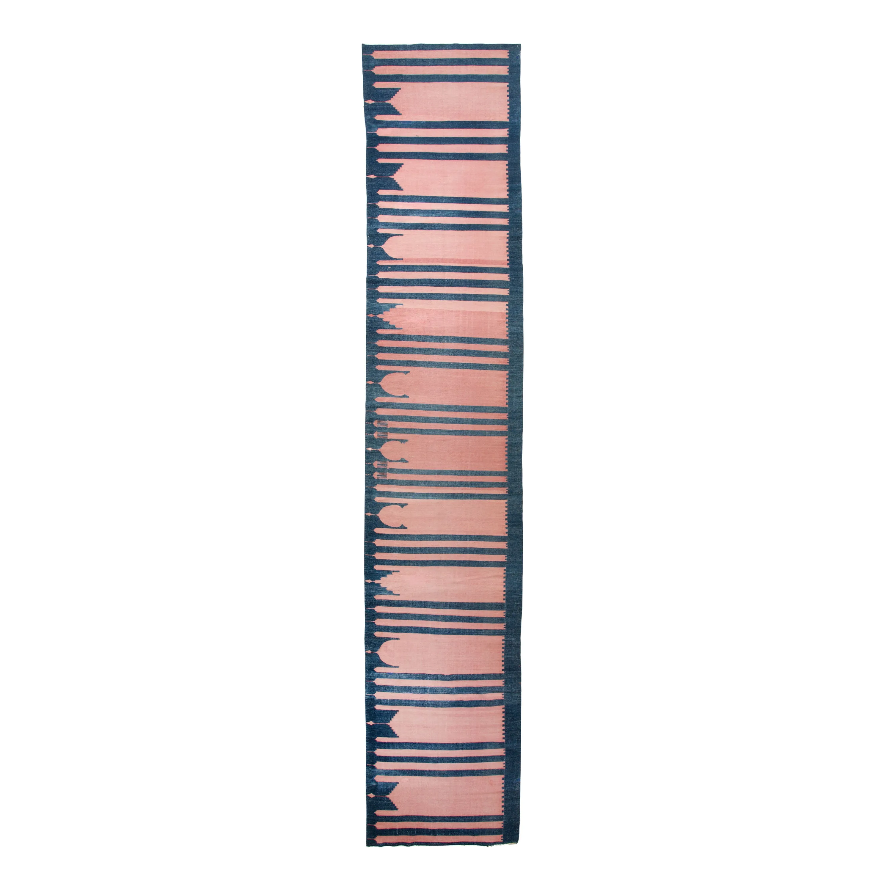 Pink Flatweave Cotton Rug - 3'9" x 23'3"